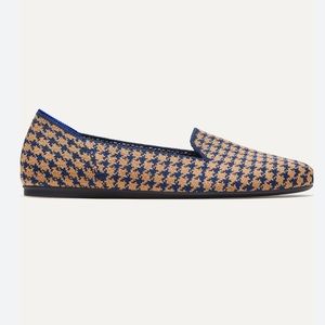 Rothys The Loafer Sapphire And Camel Houndstooth